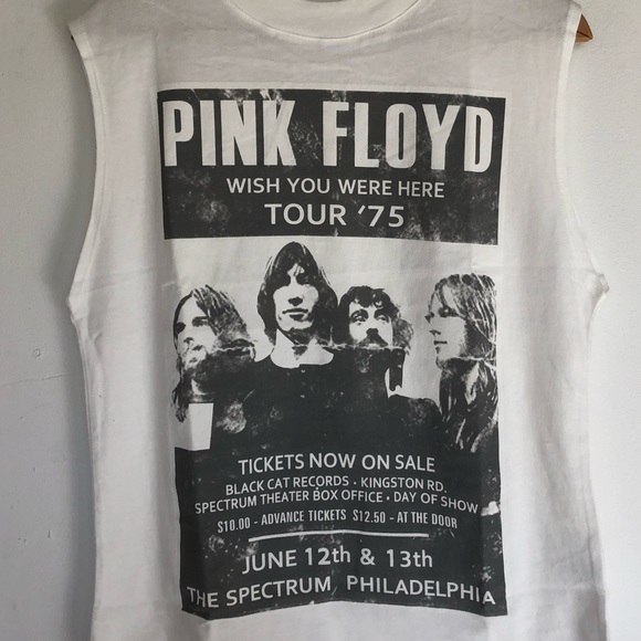 Pink Floyd Wish You Were Here Tee 1975 Tour Tank Top - Picture 4 of 5